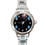 This Is An It Logo Round Italian Charm Watch Front