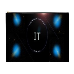 This Is An It Logo Cosmetic Bag (xl) by Simbadda