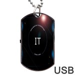 This Is An It Logo Dog Tag USB Flash (Two Sides) Front