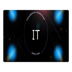 This Is An It Logo Double Sided Flano Blanket (large) 