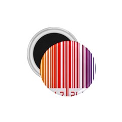 Colorful Gradient Barcode 1 75  Magnets by Simbadda