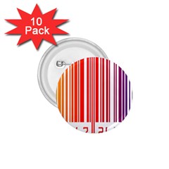 Colorful Gradient Barcode 1 75  Buttons (10 Pack) by Simbadda