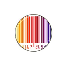 Colorful Gradient Barcode Hat Clip Ball Marker (4 Pack) by Simbadda