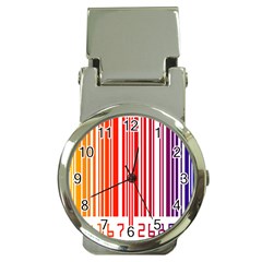 Colorful Gradient Barcode Money Clip Watches by Simbadda