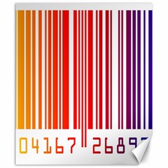 Colorful Gradient Barcode Canvas 20  X 24   by Simbadda