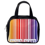 Colorful Gradient Barcode Classic Handbags (2 Sides) Back