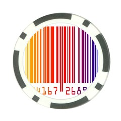 Colorful Gradient Barcode Poker Chip Card Guard (10 Pack) by Simbadda