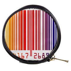 Colorful Gradient Barcode Mini Makeup Bags by Simbadda