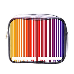 Colorful Gradient Barcode Mini Toiletries Bags by Simbadda