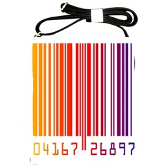 Colorful Gradient Barcode Shoulder Sling Bags by Simbadda