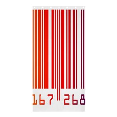 Colorful Gradient Barcode Shower Curtain 36  X 72  (stall) 