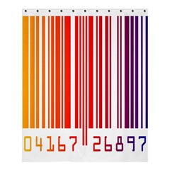 Colorful Gradient Barcode Shower Curtain 60  X 72  (medium)  by Simbadda