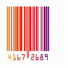 Colorful Gradient Barcode Small Garden Flag (two Sides)