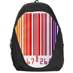 Colorful Gradient Barcode Backpack Bag by Simbadda