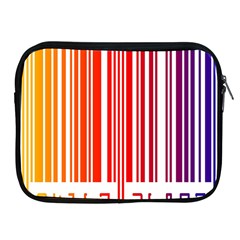 Colorful Gradient Barcode Apple Ipad 2/3/4 Zipper Cases by Simbadda