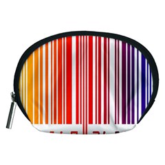 Colorful Gradient Barcode Accessory Pouches (medium)  by Simbadda