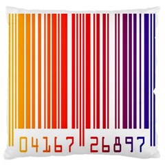 Colorful Gradient Barcode Standard Flano Cushion Case (two Sides)