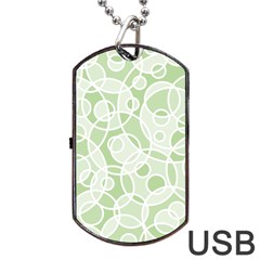 Pattern Dog Tag Usb Flash (one Side)