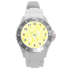 Pattern Round Plastic Sport Watch (l)