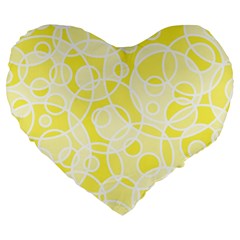 Pattern Large 19  Premium Heart Shape Cushions