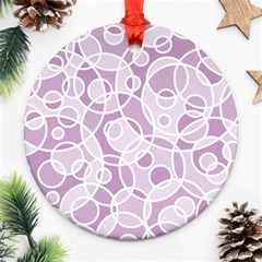 Pattern Round Ornament (two Sides)