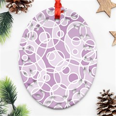 Pattern Oval Filigree Ornament (two Sides)