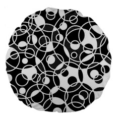 Pattern Large 18  Premium Flano Round Cushions