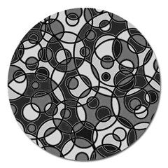 Pattern Magnet 5  (round) by Valentinaart