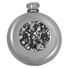 Pattern Round Hip Flask (5 Oz) by Valentinaart