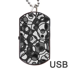 Pattern Dog Tag Usb Flash (one Side)