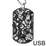 Pattern Dog Tag USB Flash (One Side) Front