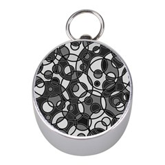 Pattern Mini Silver Compasses