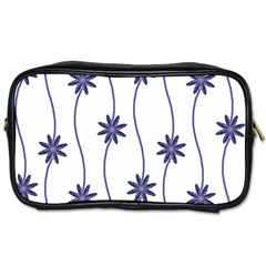 Geometric Flower Seamless Repeating Pattern With Curvy Lines Toiletries Bags 2-side by Simbadda