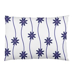 Geometric Flower Seamless Repeating Pattern With Curvy Lines Pillow Case (two Sides) by Simbadda