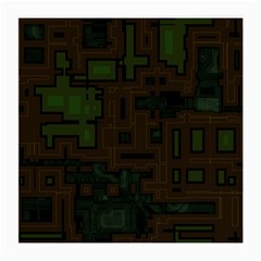 Circuit Board A Completely Seamless Background Design Medium Glasses Cloth by Simbadda