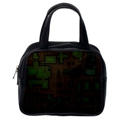 Circuit Board A Completely Seamless Background Design Classic Handbags (one Side) by Simbadda