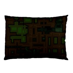 Circuit Board A Completely Seamless Background Design Pillow Case by Simbadda