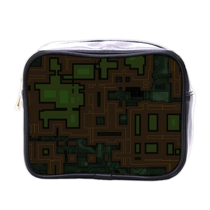 Circuit Board A Completely Seamless Background Design Mini Toiletries Bags