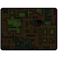 Circuit Board A Completely Seamless Background Design Fleece Blanket (large) 