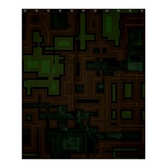 Circuit Board A Completely Seamless Background Design Shower Curtain 60  X 72  (medium)  by Simbadda