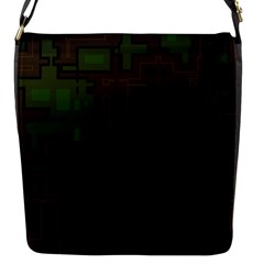 Circuit Board A Completely Seamless Background Design Flap Messenger Bag (s) by Simbadda