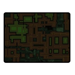 Circuit Board A Completely Seamless Background Design Double Sided Fleece Blanket (small)  by Simbadda