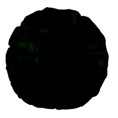 Circuit Board A Completely Seamless Background Design Large 18  Premium Flano Round Cushions