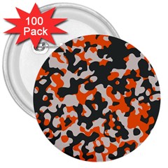 Camouflage Texture Patterns 3  Buttons (100 Pack)  by Simbadda