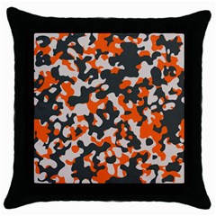 Camouflage Texture Patterns Throw Pillow Case (black) by Simbadda