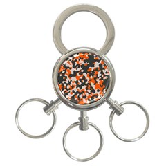 Camouflage Texture Patterns 3-ring Key Chains by Simbadda