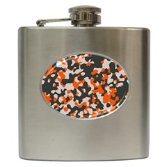 Camouflage Texture Patterns Hip Flask (6 Oz) by Simbadda