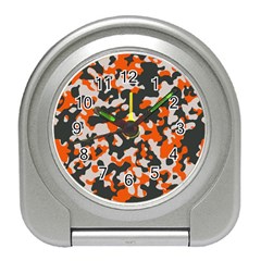 Camouflage Texture Patterns Travel Alarm Clocks by Simbadda