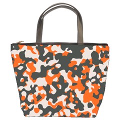 Camouflage Texture Patterns Bucket Bags by Simbadda