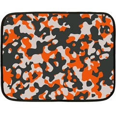 Camouflage Texture Patterns Fleece Blanket (mini) by Simbadda